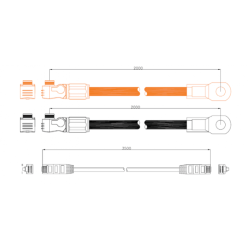 Juego de cables para baterías Pylontech